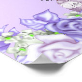 アフリカ系アメリカ人ラベンダーグレーベビーシャワーガール2 ポスター (角)