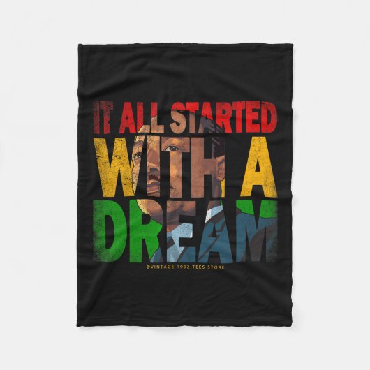 アフリカ系アメリカ人リーダーとしての黒人歴史月間 フリースブランケット (正面)