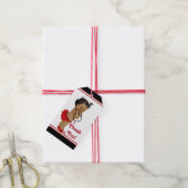 アフリカ系アメリカ人レディバグ赤ちゃんシャワー ギフトタグ (より糸付き)