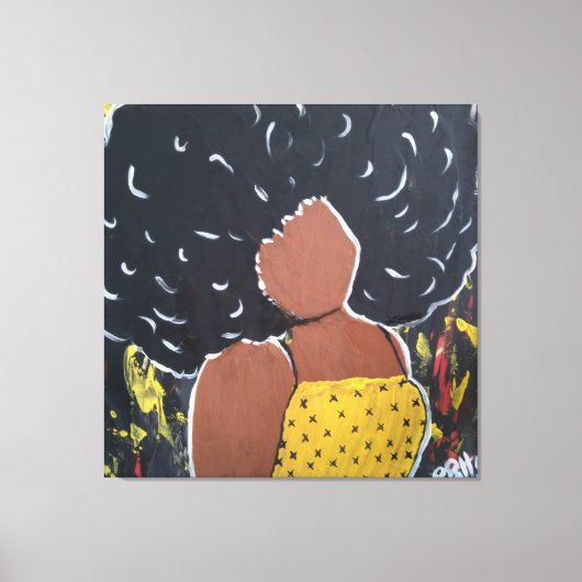 アフリカ系アメリカ人レディーロンダパトンキャンバス印刷 キャンバスプリント (正面)