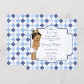 アフリカ系アメリカ人ヴィンテージベビークラウン・リトルプリンス 案内状 (正面/裏面)