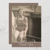 アフリカ系アメリカ人ヴィンテージ サンキューカード (正面/裏面)