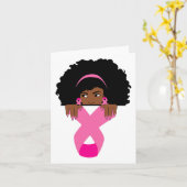 アフリカ系アメリカ人乳がん認識度ブラックウォム カード (黄色い花)