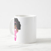 アフリカ系アメリカ人乳がん認識度ブラックウォム コーヒーマグカップ (正面左)