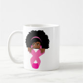 アフリカ系アメリカ人乳がん認識度ブラックウォム コーヒーマグカップ (左)