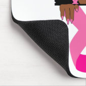 アフリカ系アメリカ人乳がん認識度ブラックウォム マウスパッド (コーナー)