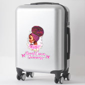 アフリカ系アメリカ人乳がん認識度女性 シール (スーツケース)