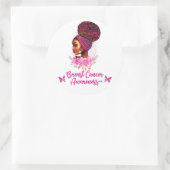 アフリカ系アメリカ人乳がん認識度女性 ラウンドシール (バッグ)