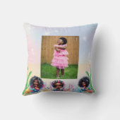 アフリカ系アメリカ人人魚メイド第5誕生日 クッション (裏面)