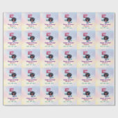 アフリカ系アメリカ人人魚メイド第5誕生日 ラッピングペーパー (フラット)