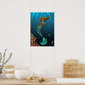 アフリカ系アメリカ人人魚 ポスター (キッチン)