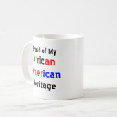 アフリカ系アメリカ人伝統マグカップ コーヒーマグカップ (正面左)
