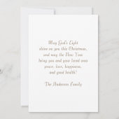 アフリカ系アメリカ人出生アートフラットクリスマスカード シーズンカード (裏面)