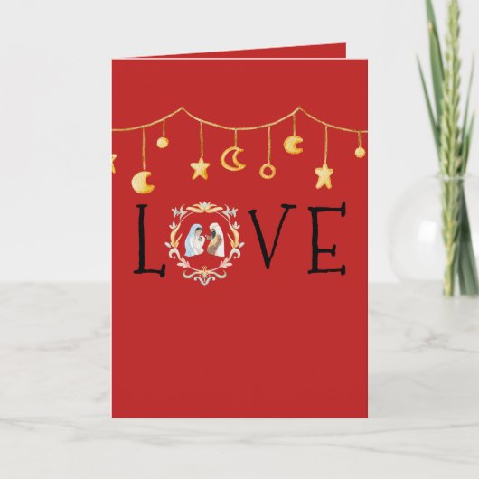 アフリカ系アメリカ人出生クリスマスカード カード (正面)