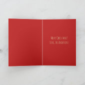 アフリカ系アメリカ人出生クリスマスカード カード (内部)