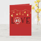 アフリカ系アメリカ人出生クリスマスカード カード (黄色い花)