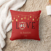 アフリカ系アメリカ人出生クリスマスカード クッション (ブランケット)