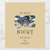 アフリカ系アメリカ人出生クリスマス ワインラベル (シングルラベル)