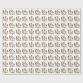 アフリカ系アメリカ人出生シーンクリスマス ラッピングペーパー (フラット)