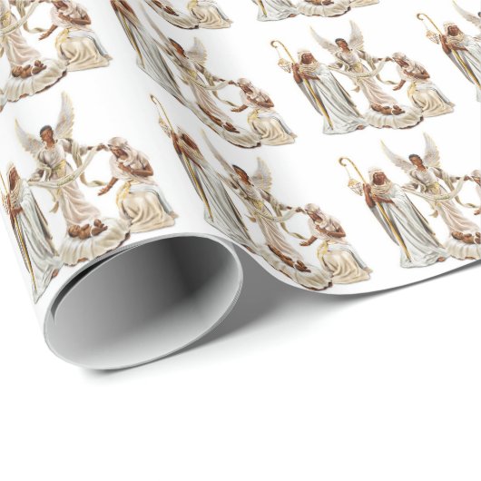 アフリカ系アメリカ人出生シーンクリスマス ラッピングペーパー (ロールコーナー)