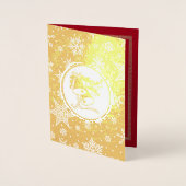 アフリカ系アメリカ人出生シーン実在クリスマス 箔カード (正面)