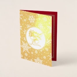 アフリカ系アメリカ人出生シーン実在クリスマス 箔カード