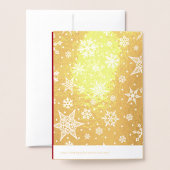 アフリカ系アメリカ人出生シーン実在クリスマス 箔カード (裏面封筒付き)