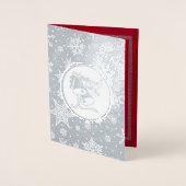 アフリカ系アメリカ人出生シーン実在クリスマス 箔カード (正面)