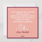 アフリカ系アメリカ人女性がん生存者パステル シーズンカード (裏面)