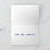 アフリカ系アメリカ人女性とのお母さんの日 カード (内部)