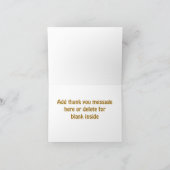 アフリカ系アメリカ人女性のカーボーイ感謝状ノートカード サンキューカード (内部)