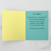 アフリカ系アメリカ人女性の卒業 カード (内部)