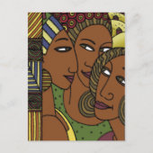 アフリカ系アメリカ人女性の姉妹友 ポストカード (正面)