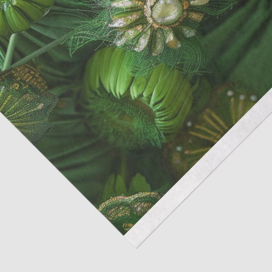 アフリカ系アメリカ人女性グリーングラマー・デコページ 薄葉紙 (詳細)