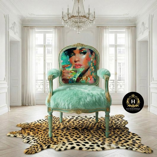 アフリカ系アメリカ人女性グリーンマルティニ・デコペ 薄葉紙