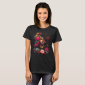 アフリカ系アメリカ人女性ブラックガール花火付き Tシャツ (正面フル)