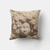 アフリカ系アメリカ人女性ブラッククイーンメラニンポピン クッション (裏面)