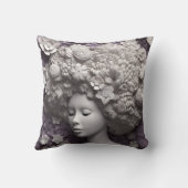 アフリカ系アメリカ人女性ブラッククイーンメラニンポピン クッション (裏面)