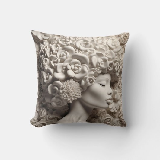 アフリカ系アメリカ人女性ブラッククイーンメラニンポピン クッション (正面)