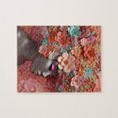 アフリカ系アメリカ人女性ブラッククイーンメラニンポピン ジグソーパズル (横)