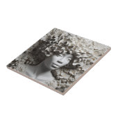 アフリカ系アメリカ人女性ブラッククイーンメラニンポピン タイル (側面)