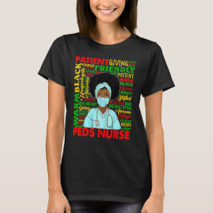アフリカ系アメリカ人女性ブラックペッツナースブラックホイスト Tシャツ