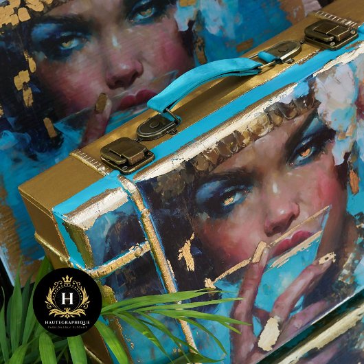 アフリカ系アメリカ人女性ブルーカクテルデコページ 薄葉紙