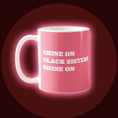アフリカ系アメリカ人女性モチベーションマグ コーヒーマグカップ