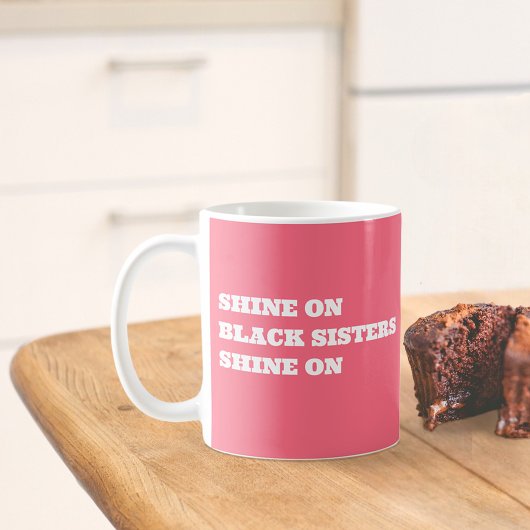 アフリカ系アメリカ人女性モチベーションマグ コーヒーマグカップ