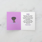 アフリカ系アメリカ人女性ワードアート誕生日カード カード (内部)