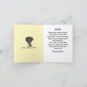 アフリカ系アメリカ人女性ワードアート誕生日 カード (内部)