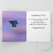 アフリカ系アメリカ人女性卒業者カード カード (内部)