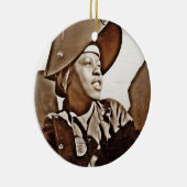 アフリカ系アメリカ人女性愛国者 セラミックオーナメント (右)