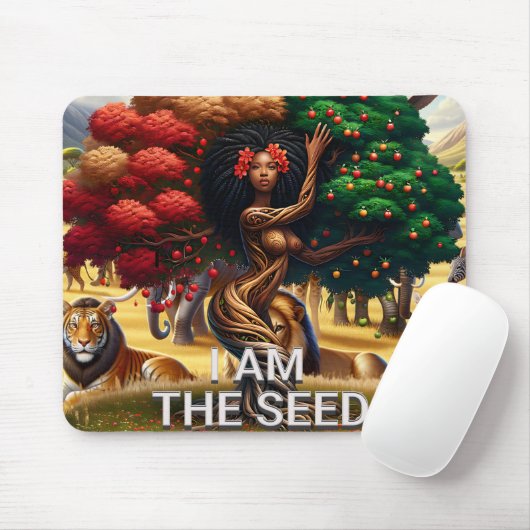 アフリカ系アメリカ人女性感動的引用文事務所 マウスパッド (マウス)